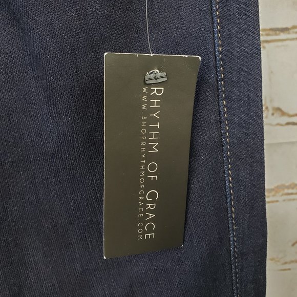 NWT Siwy Jeans Size 31 Hanna Slim Crop in Dark Rebel Rouser Wash Stretch RP $168 - Picture 4 of 14